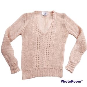 Vintage Dainty Loose Knit Grandma Sweater sz M